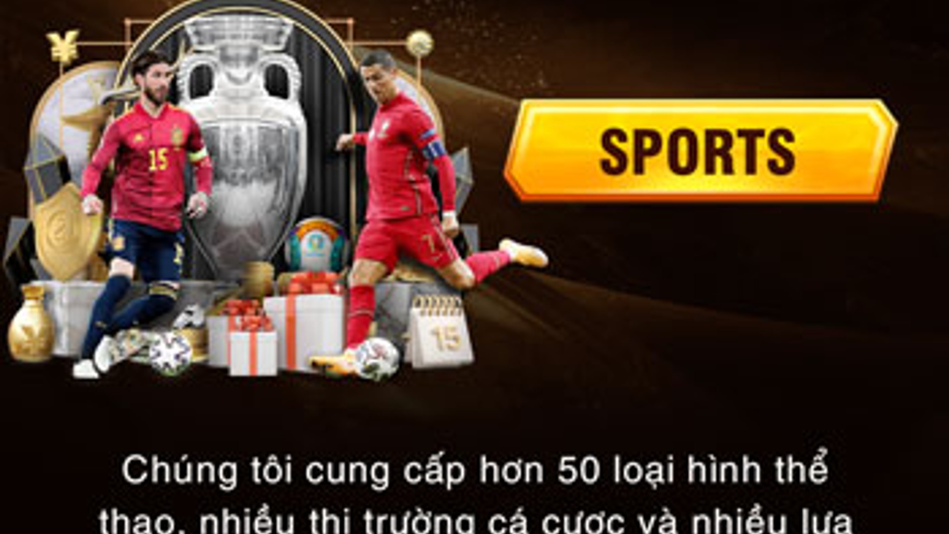 Sân vận động với ánh đèn rực rỡ và đám đông cổ vũ